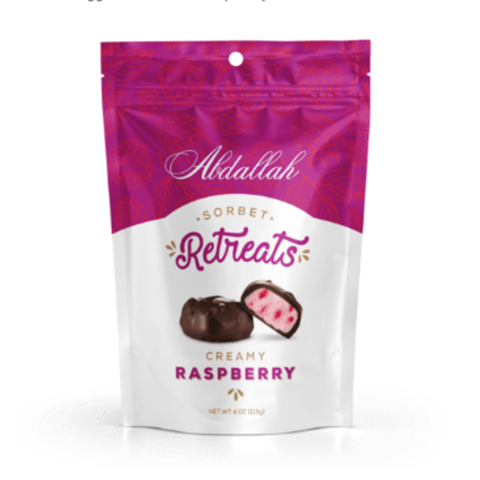 Abdallah Abdallah Creamy Raspberry Chocolate Retreats 4oz