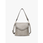Jen & Co Jen & Co Lorelei Shoulder Bag Light Grey M2167