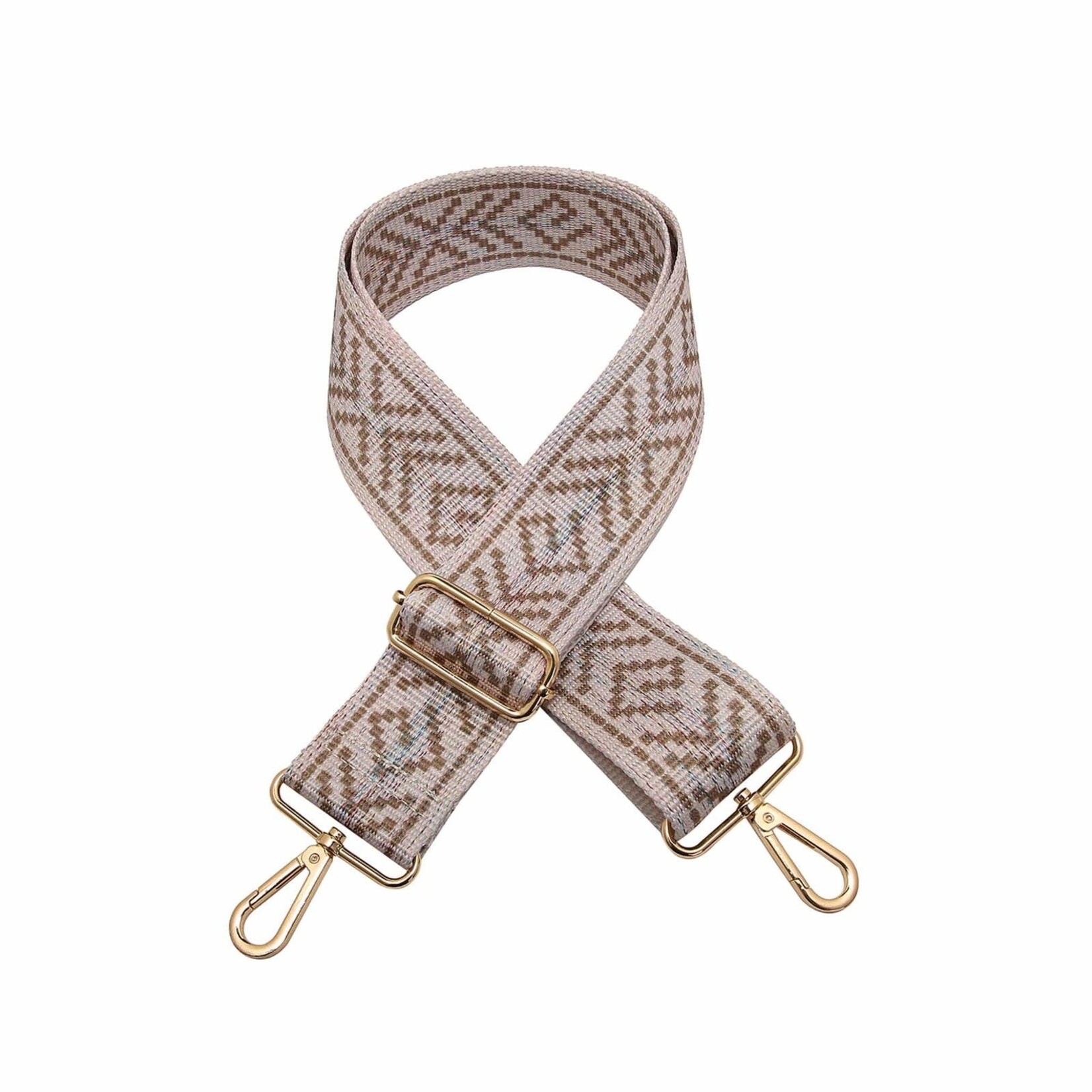 Jen & Co Jen & Co Guitar Strap Boho Taupe STP-BOHO-TP