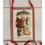 Audrey’s Vintage Santa Postcard Ornament Style 1