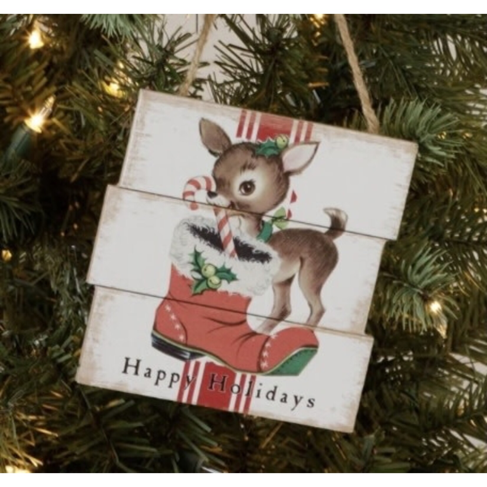 Audrey’s Reindeer Vintage Icon Ornament