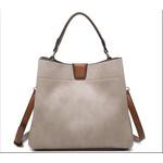 Jen & Co Jen & Co Tati Hobo Bag Warm Grey M1951