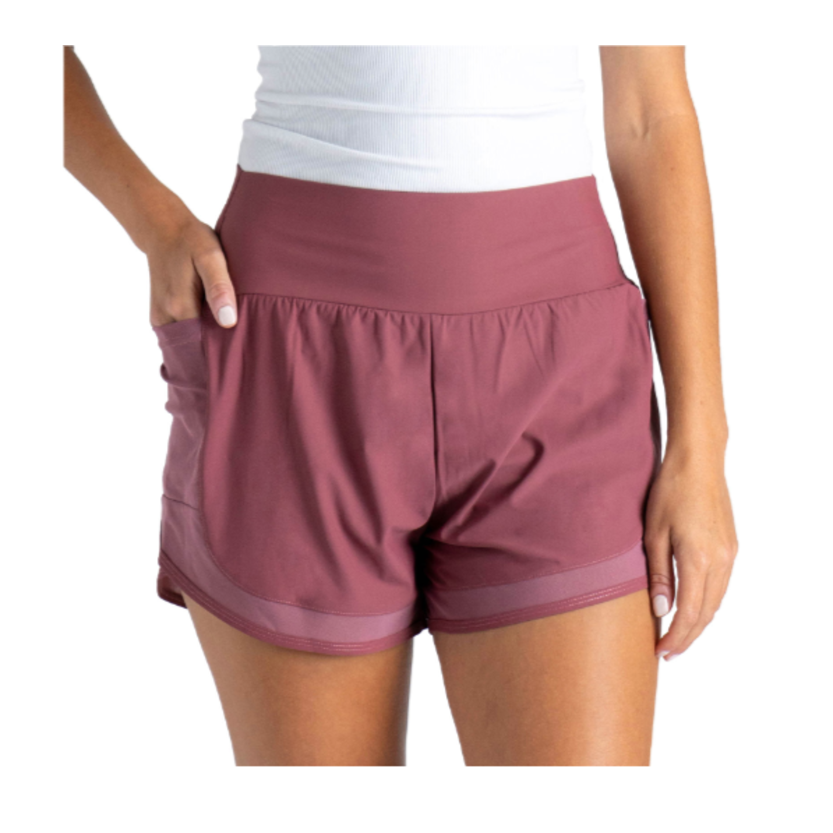 Fit Kicks FITKICKS Airlight Track Shorts Pink