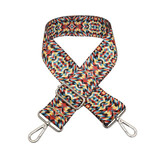 Jen & Co Jen & Co Adjustable Guitar Strap Abstract Multicolor