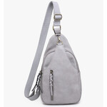 Jen & Co Jen & Co Nikki Sling Crossbody Grey M2342