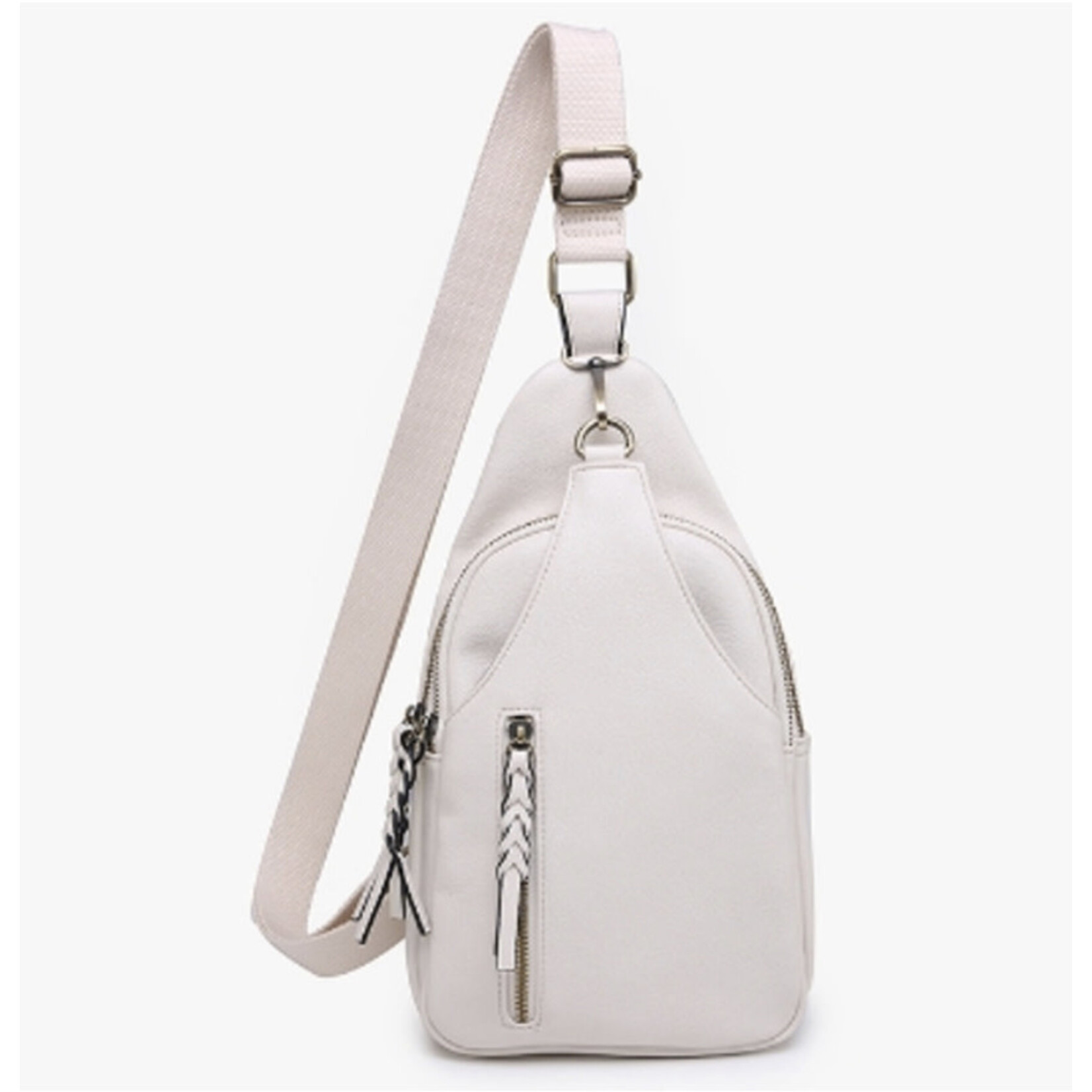 Jen & Co Jen & Co Nikki Sling Crossbody Ivory M2342