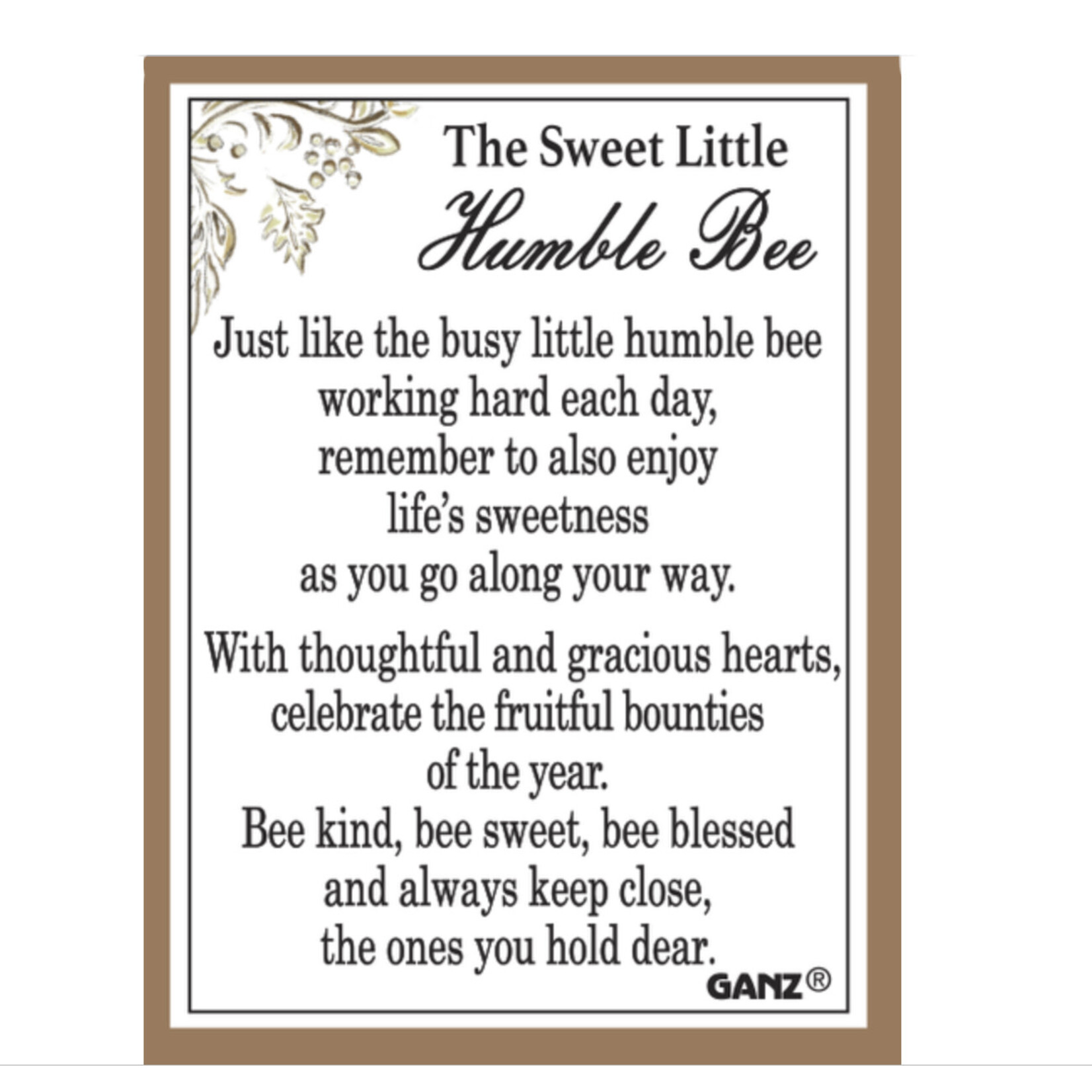 Ganz Humble Bee Pocket Charm