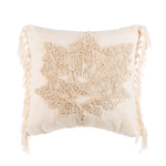 Ganz Woven Tufted Maple Leaf Pillow