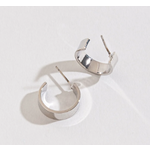 Howards Howard’s Small Flat Hoop Earrings Silver