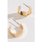 Howards Howard’s Small Flat Hoop Earrings Gold