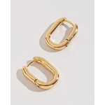 Howards Howard’s Medium Link Huggie Hoop Earrings Gold