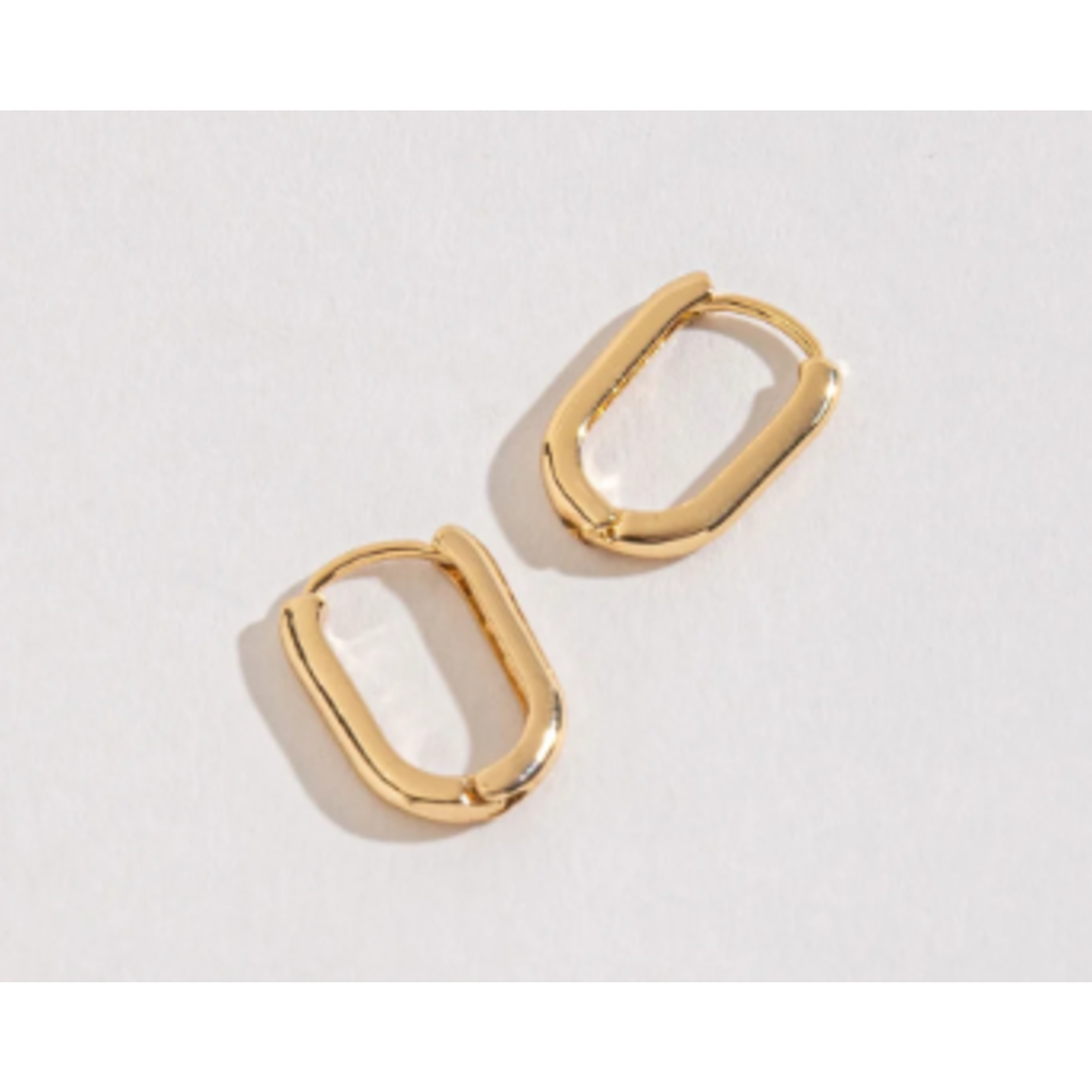 Howards Howard’s Small Link Huggie Hoop Earrings Gold