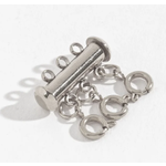 Howards Layer Me Triple Strand Magnetic Layering Clasp Silver