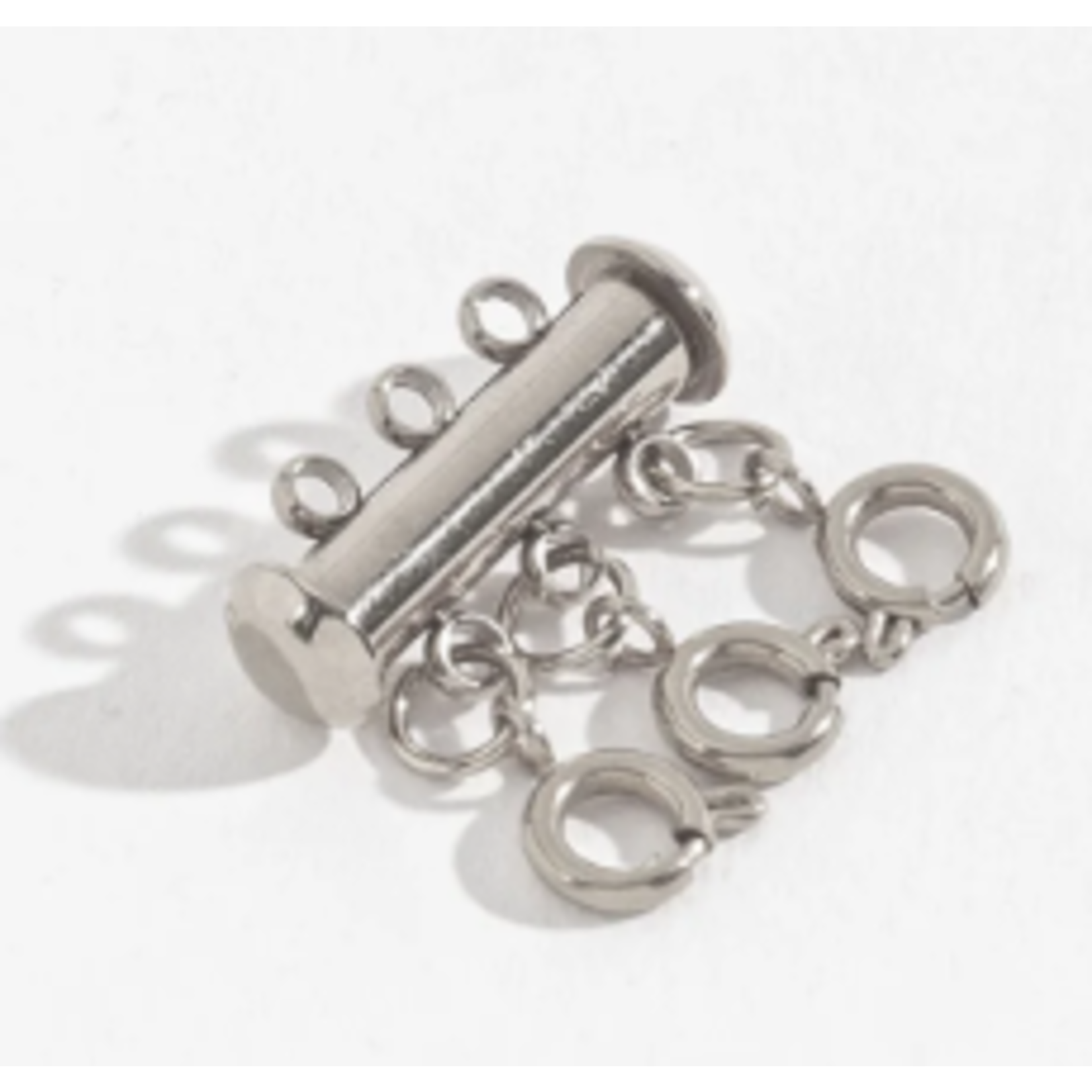 Howards Layer Me Triple Strand Magnetic Layering Clasp Silver