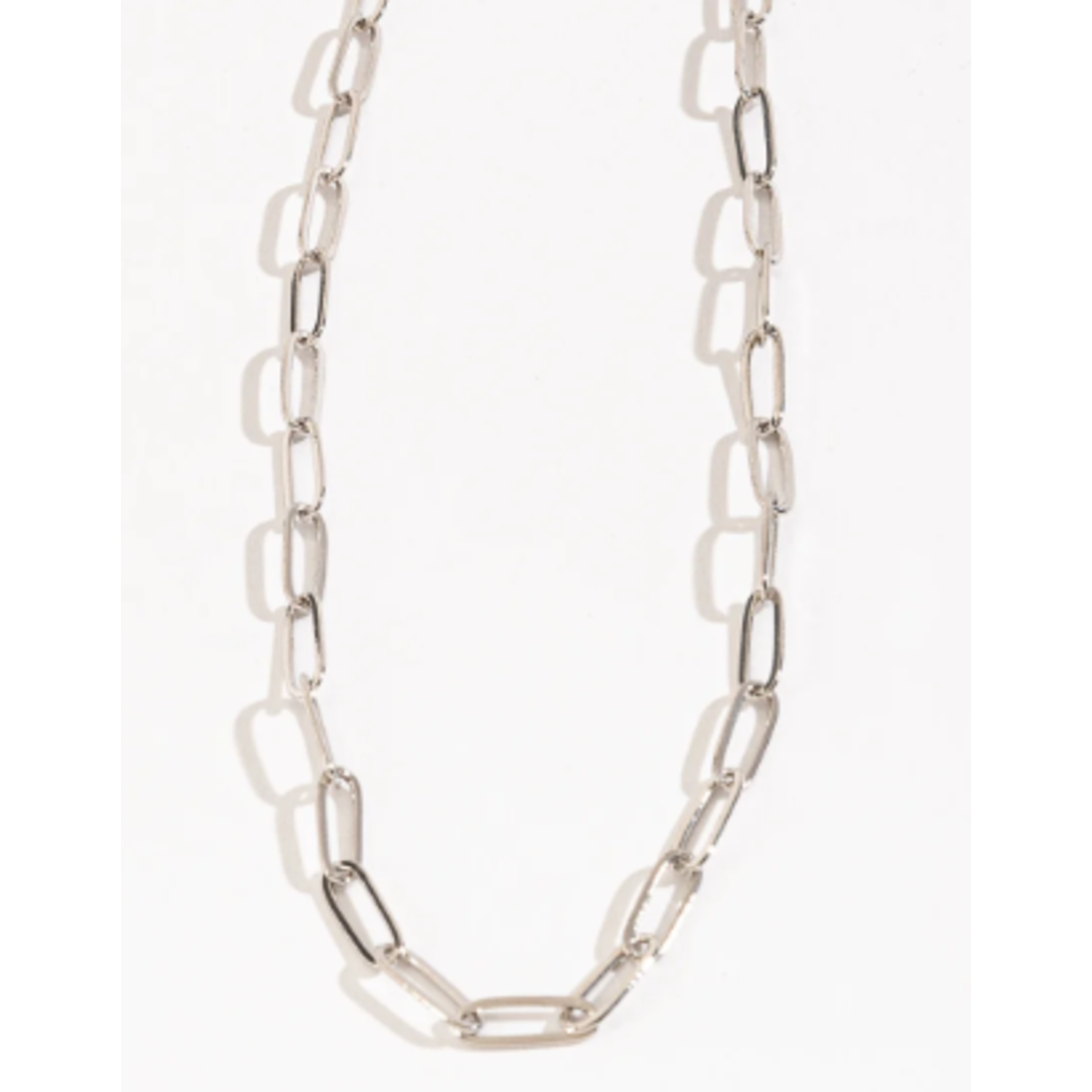 Howards Layer Me 16 in 5mm Paperclip Chain Necklace Silver