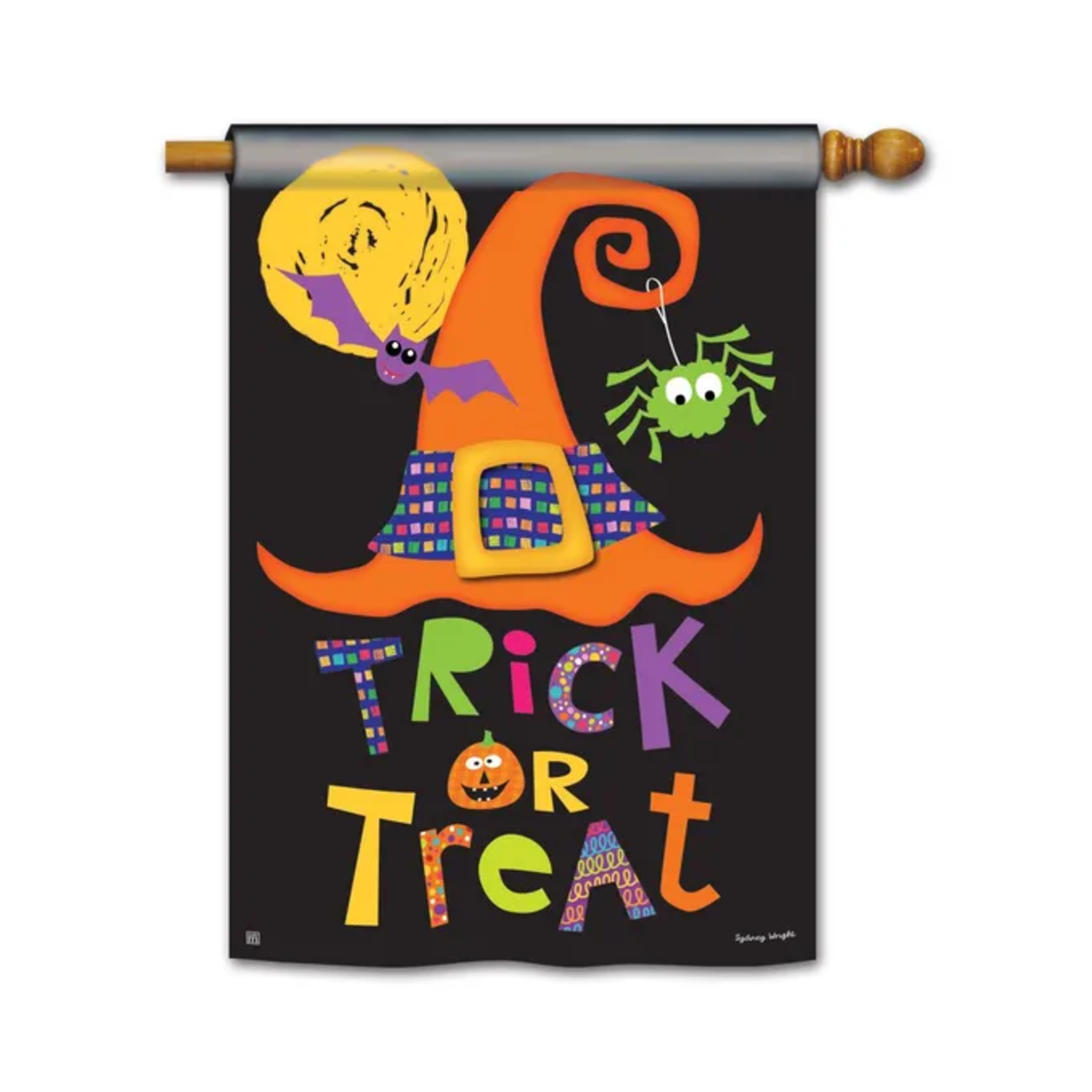 Studio M Witches Halloween Standard House Flag