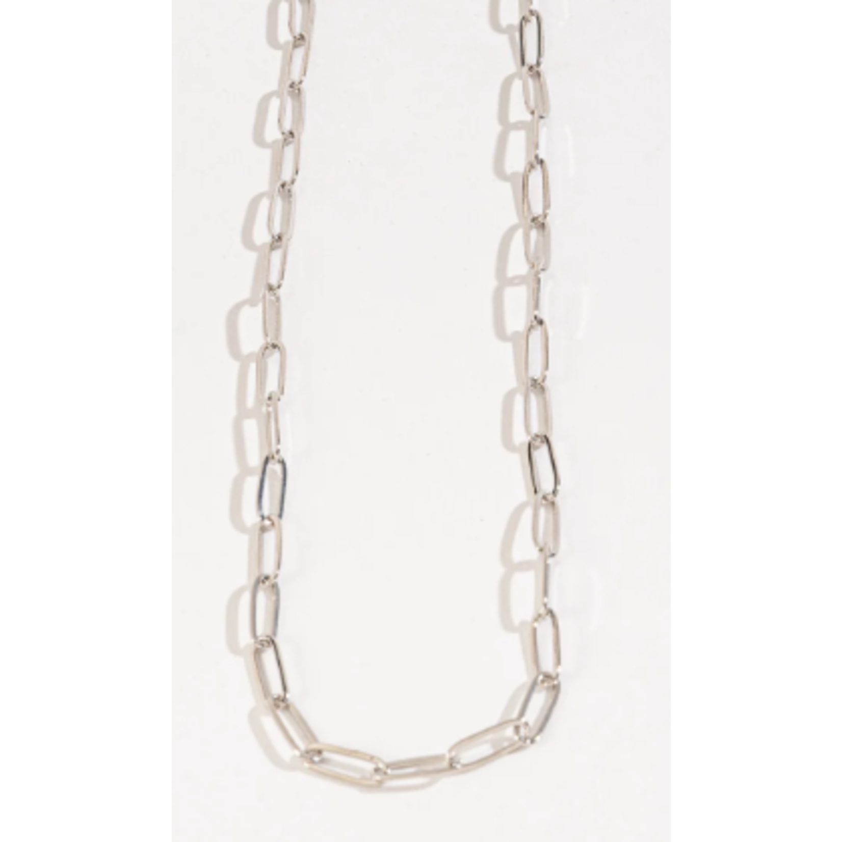 Howards Layer Me 18 in 5mm Paperclip Chain Necklace Silver