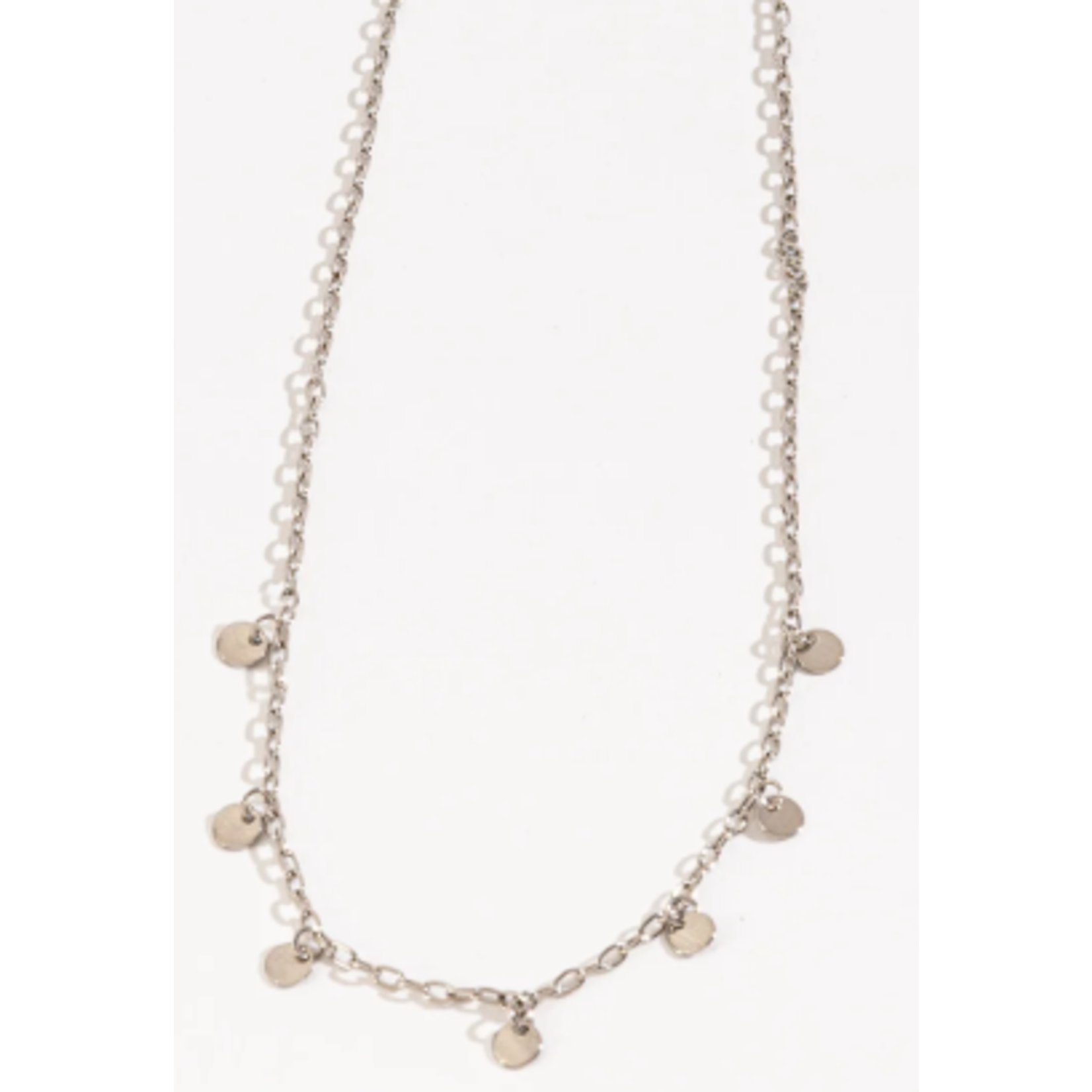 Howards Layer Me 16 in 3mm Disk Chain Necklace Silver