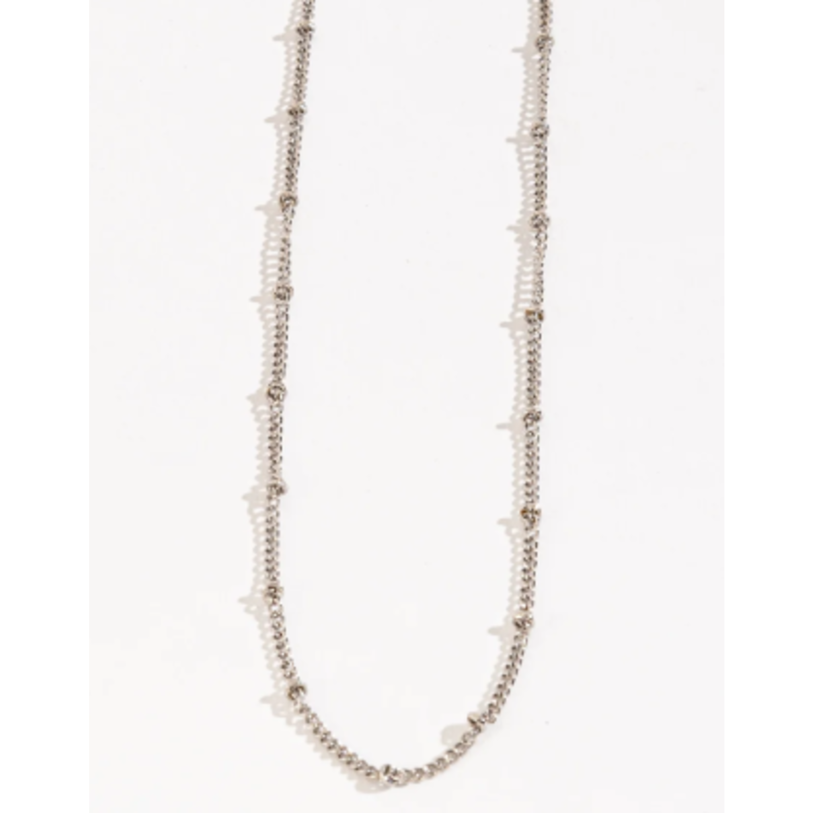 Howards Layer Me 16 in 3mm Bead Chain Necklace Silver