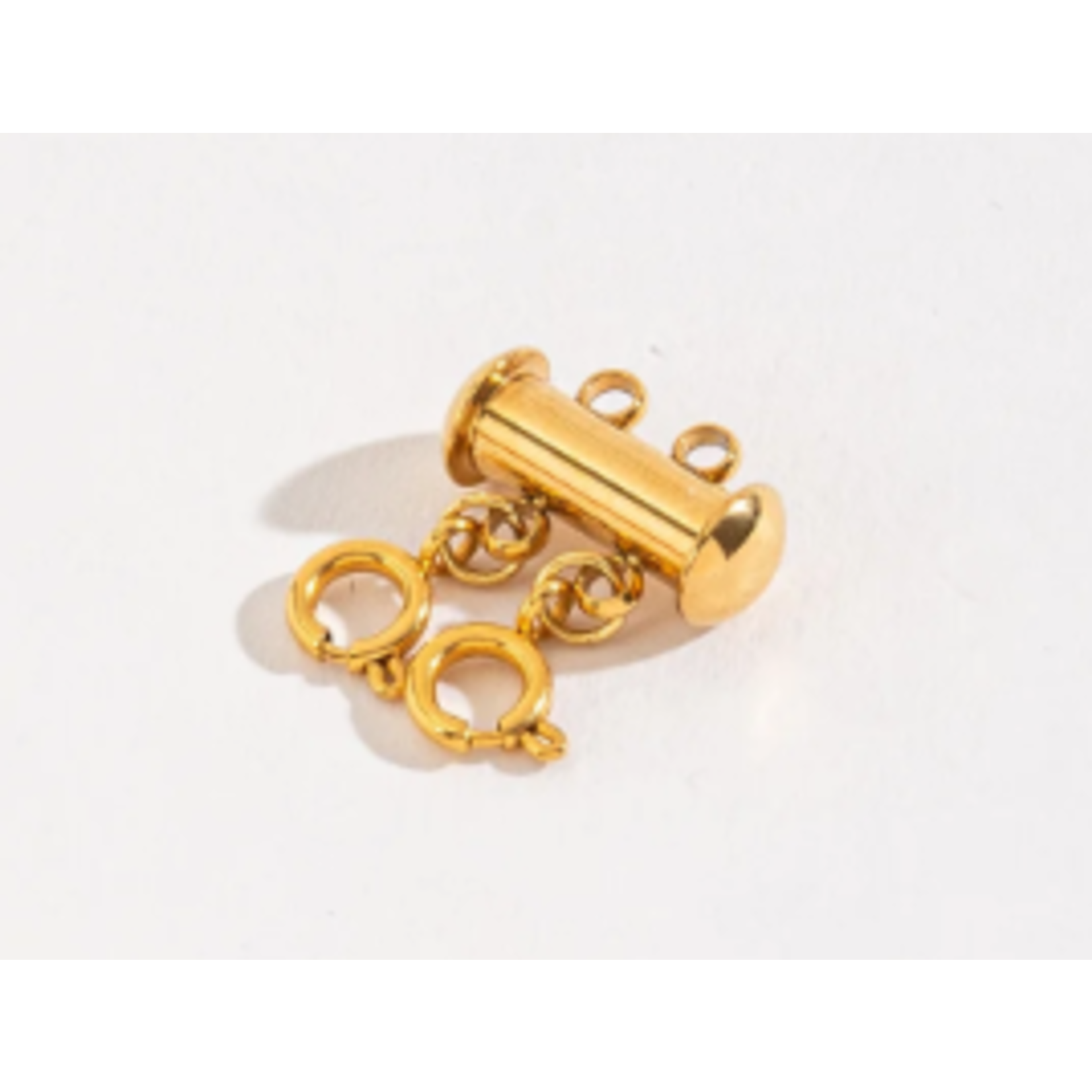 Howards Layer Me Double Strand Magnetic Layering Clasp Gold