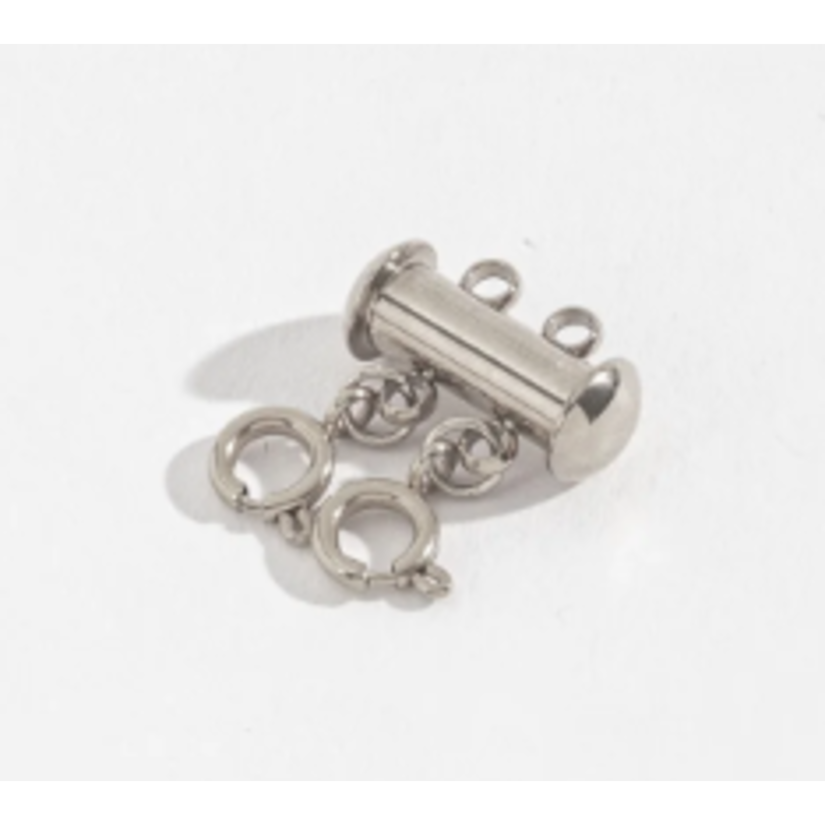 Howards Layer Me Double Strand Magnetic Layering Clasp Silver