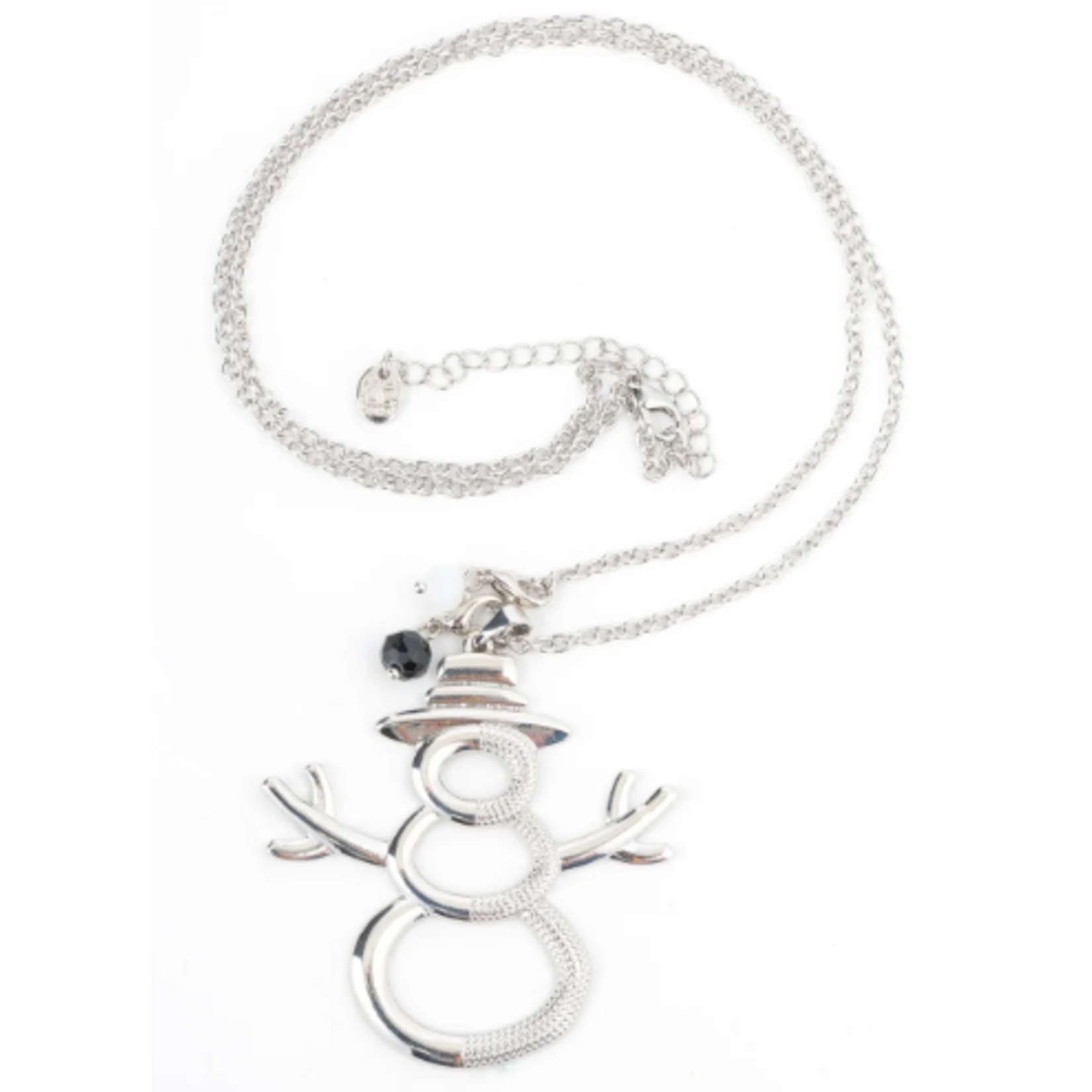 Howards Marie Snowman Beaded Pendant Necklace