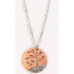 Howards Shelley Tree Circle Pendant Necklace