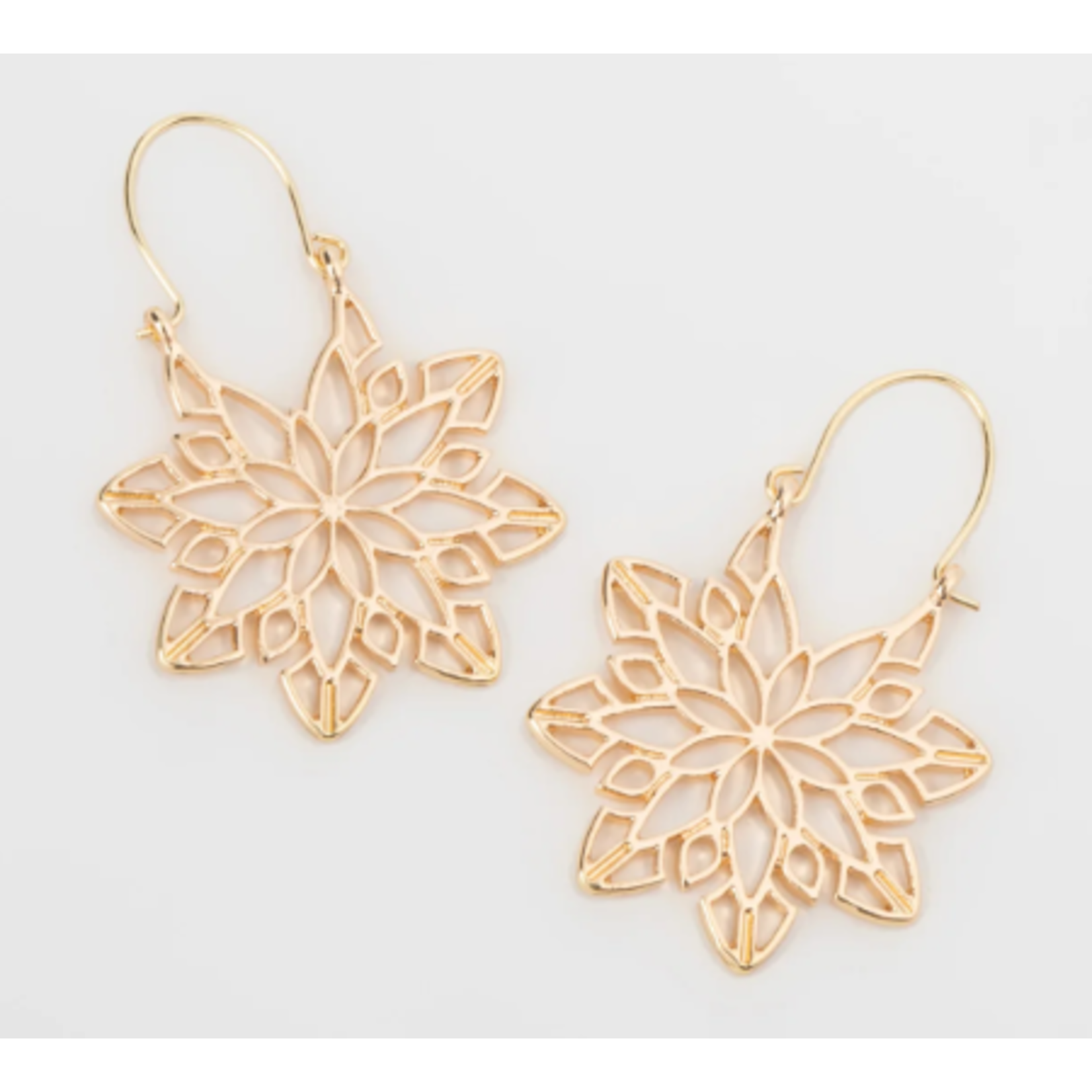 Howards Howard’s Holiday Poinsettia Filigree Earrings Gold