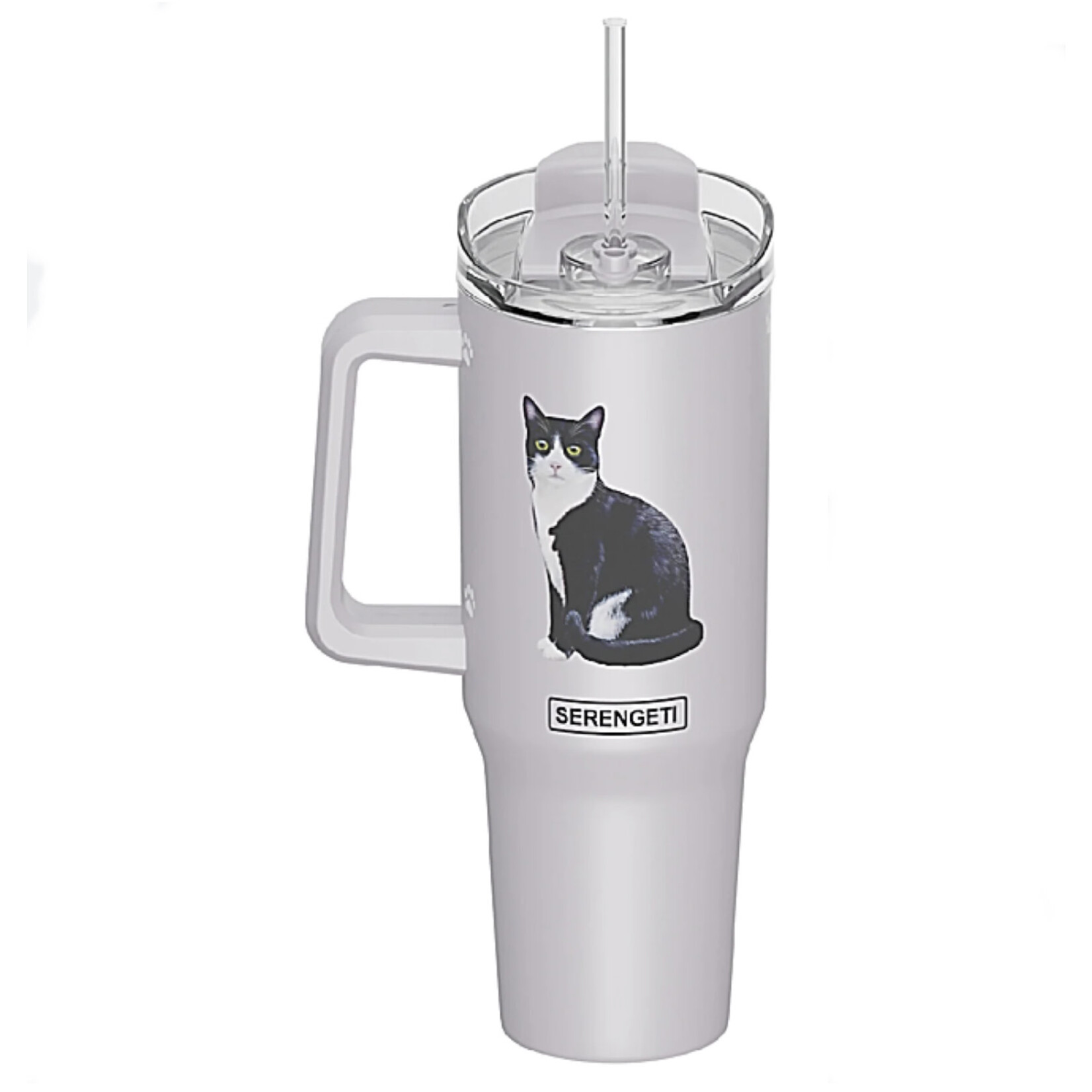 Serengeti Serengeti Black & White Cat Ultimate Tumbler