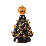 Evergreen Jack-o-Lantern Halloween Ceramic Tree