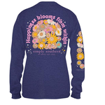Simply Southern Simply Southern Happiness Long Sleeve T-Shirt Denim