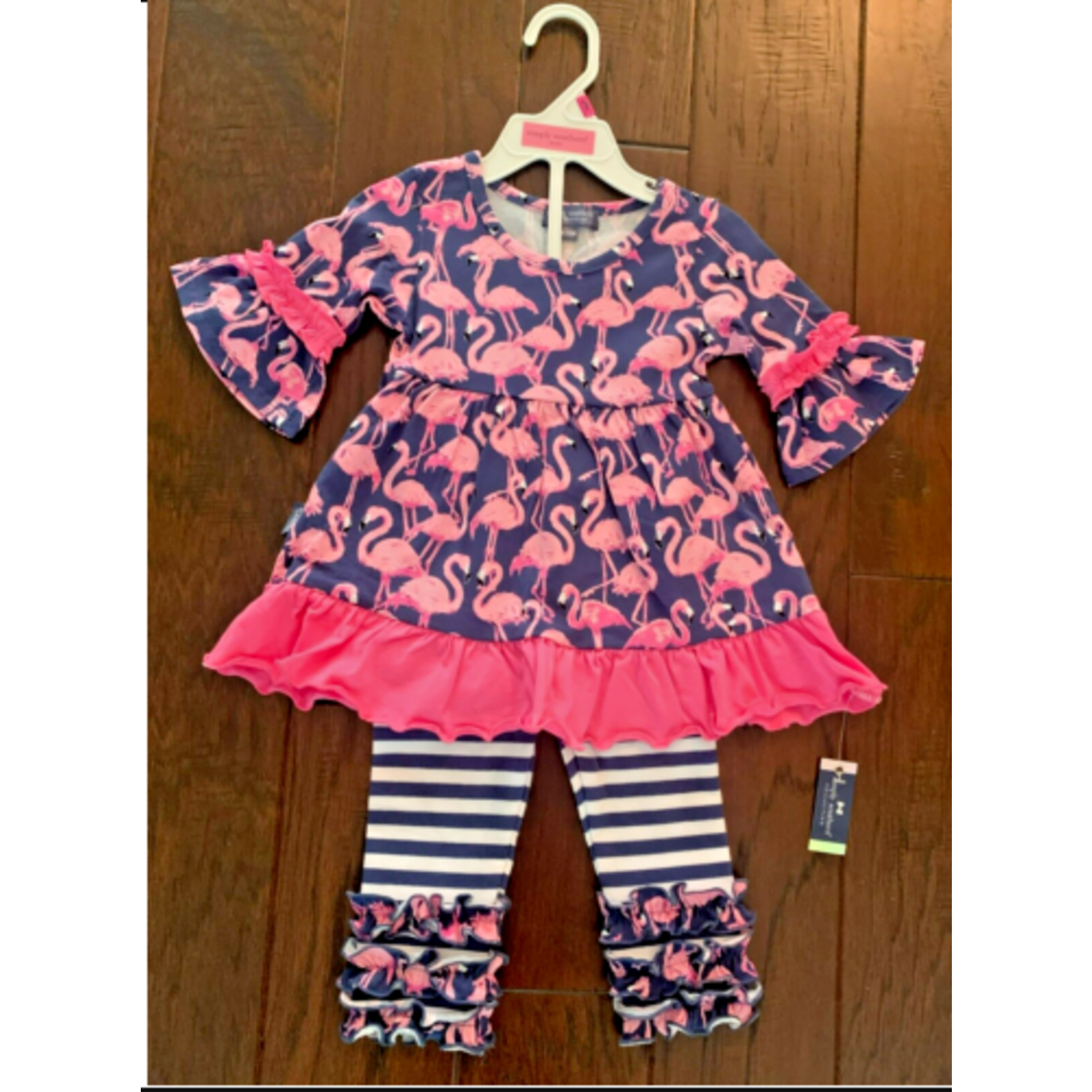 Simply Southern Simply Southern Toddler Flamingo Long Sleeve Pants Set