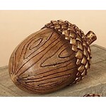 Gerson Wood Grain Resin Acorn Large