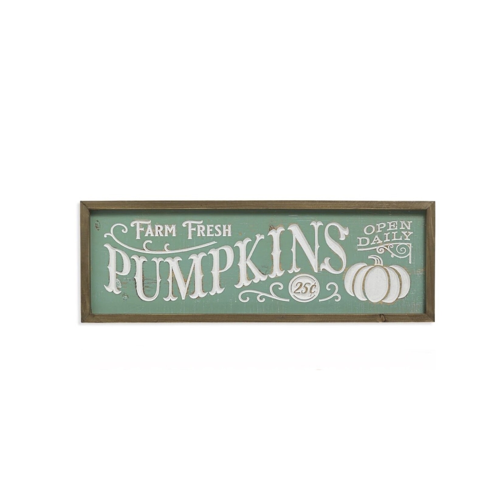 Gerson Farm Fresh Pumpkins Wood Engraved Sign