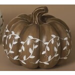 Gerson Leaf Engraved Resin Pumpkin Style 3