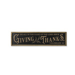 Gerson Giving Thanks Wood Engraved Sign
