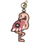 Chala Chala 806 Key Fob/Coin Purse Flamingo