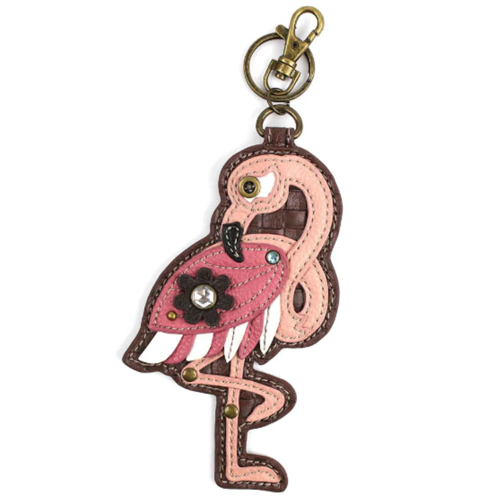 Chala Chala 806 Key Fob/Coin Purse Flamingo