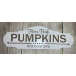 Gerson Farm Fresh Pumpkins Wood Engraved Sign
