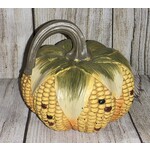 Gerson Harvest Resin Yellow Corn Cob Pumpkin Style 3