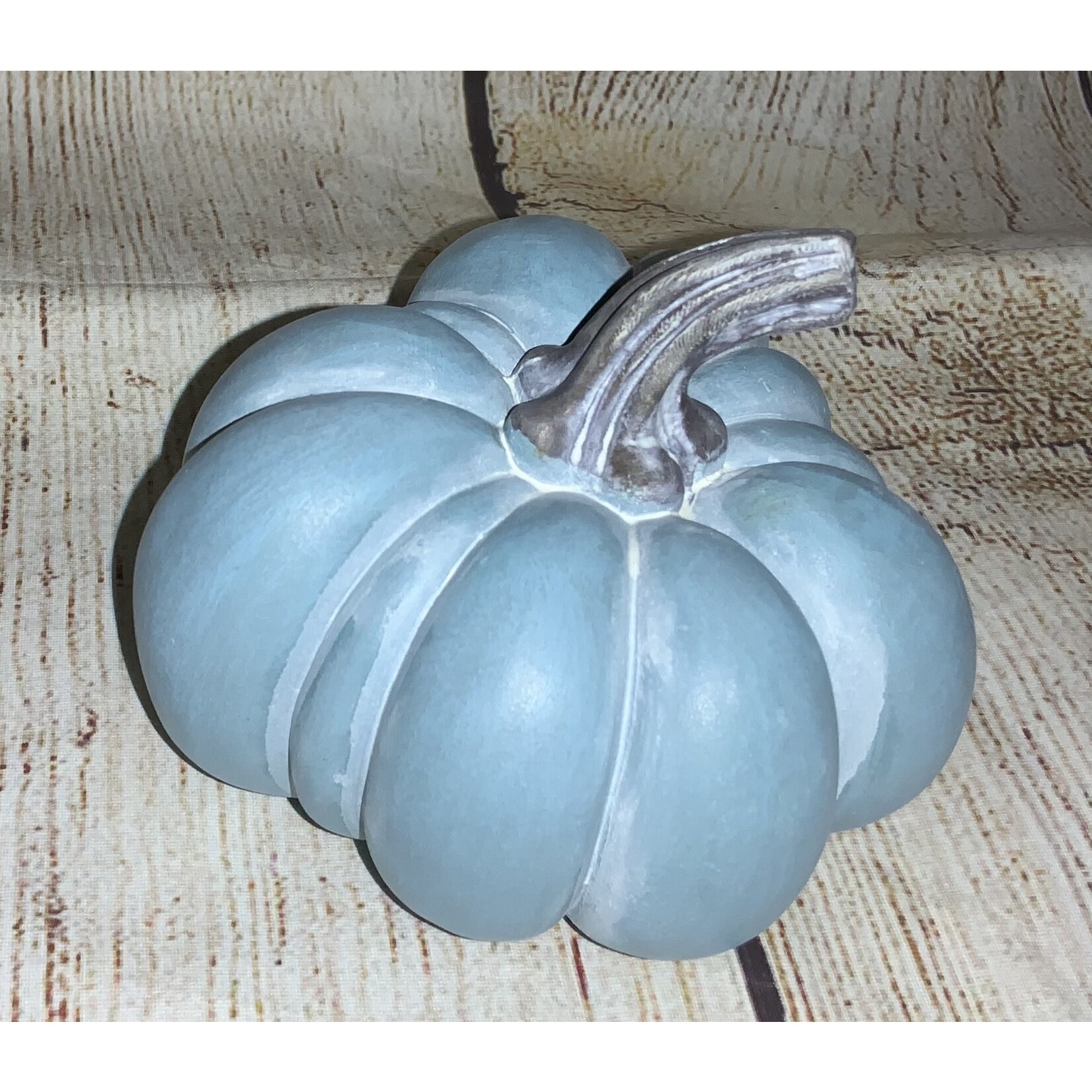 Gerson Blue Harvest Resin Pumpkin