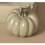 Gerson Small Taupe Resin Pumpkin