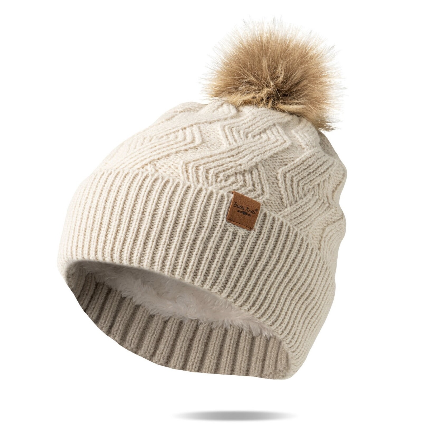 Britt's Knits Britt’s Knits Mainstay Pom Hat Oat