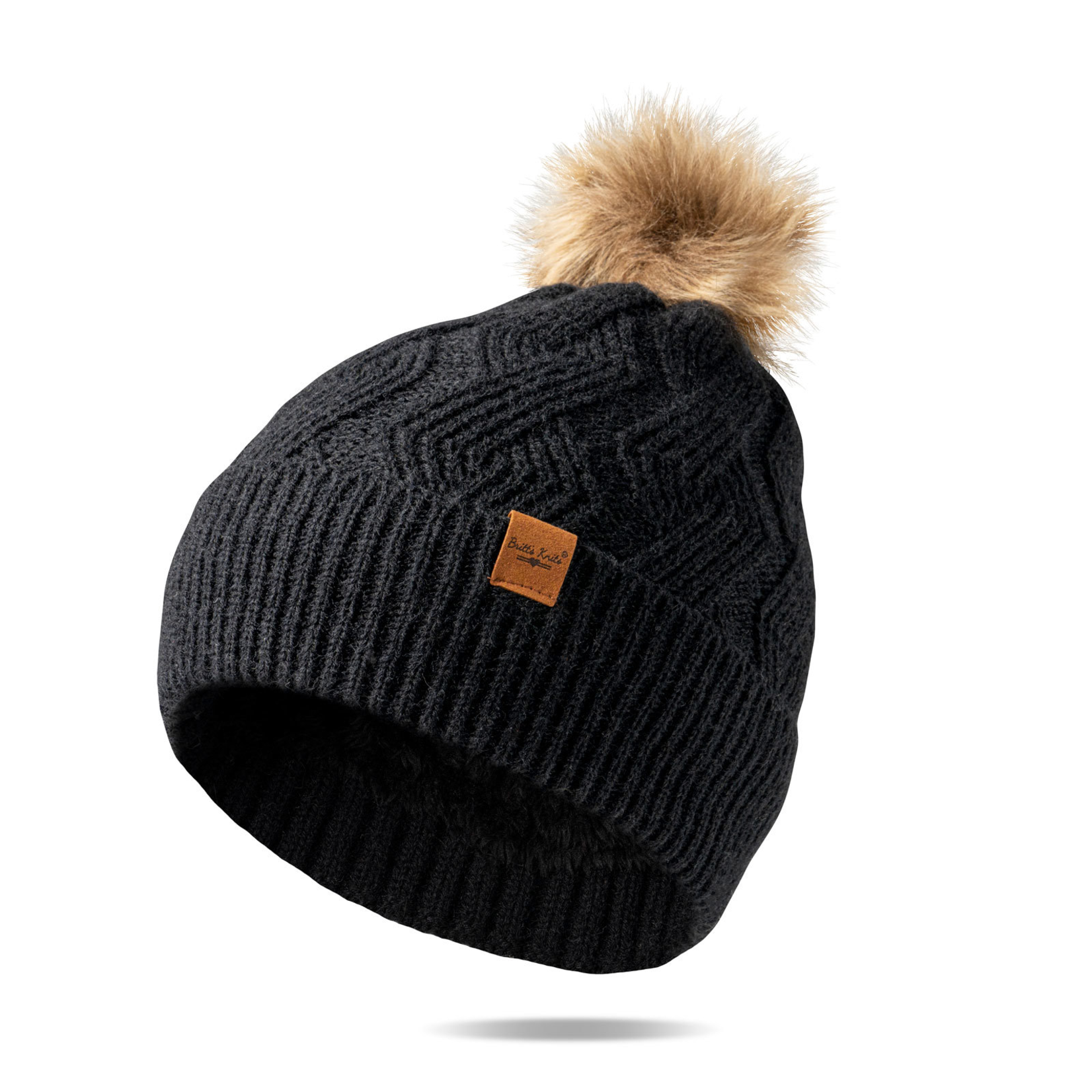 Britt's Knits Britt’s Knits Mainstay Pom Hat Black