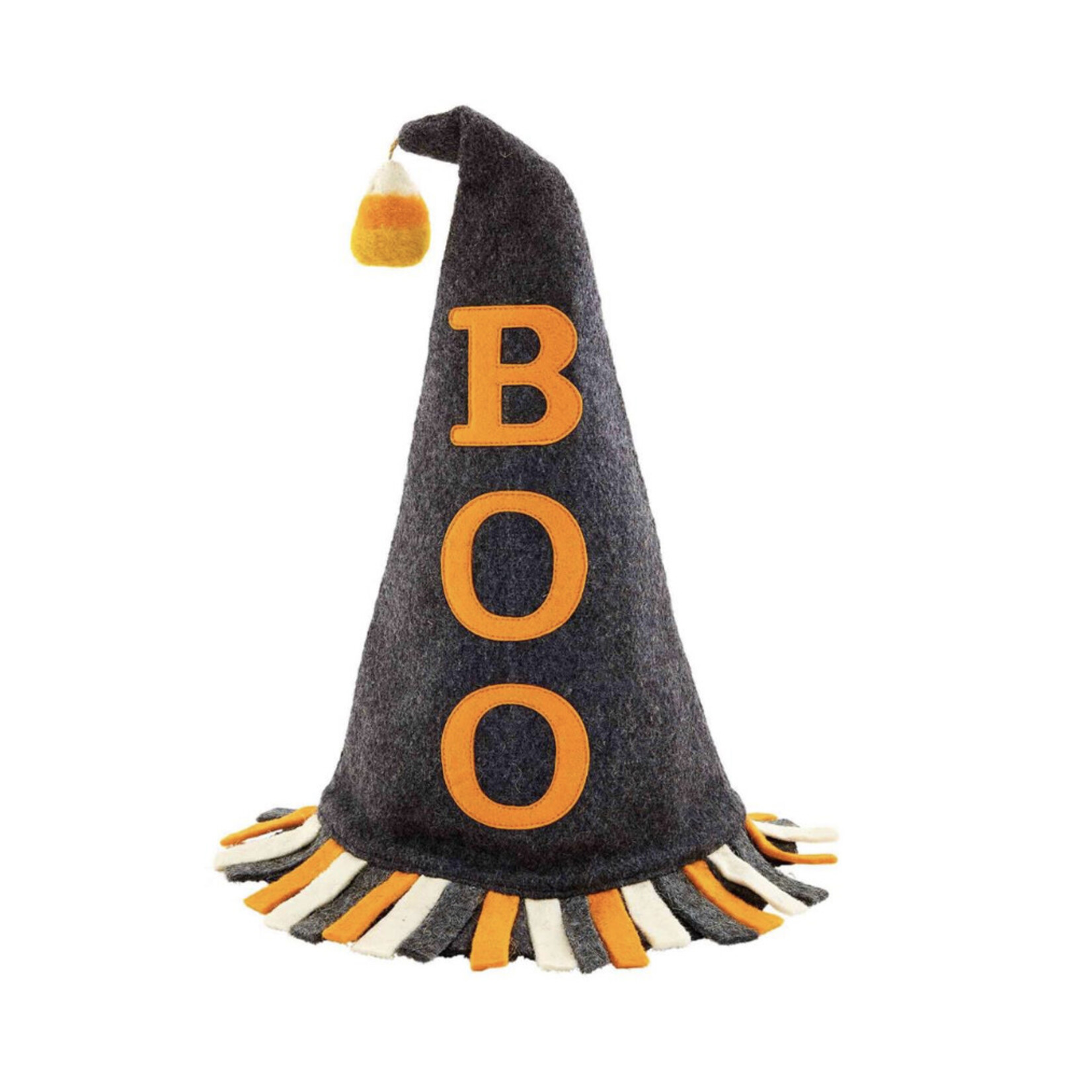 Mudpie Boo Felt Witch Hat Sitter