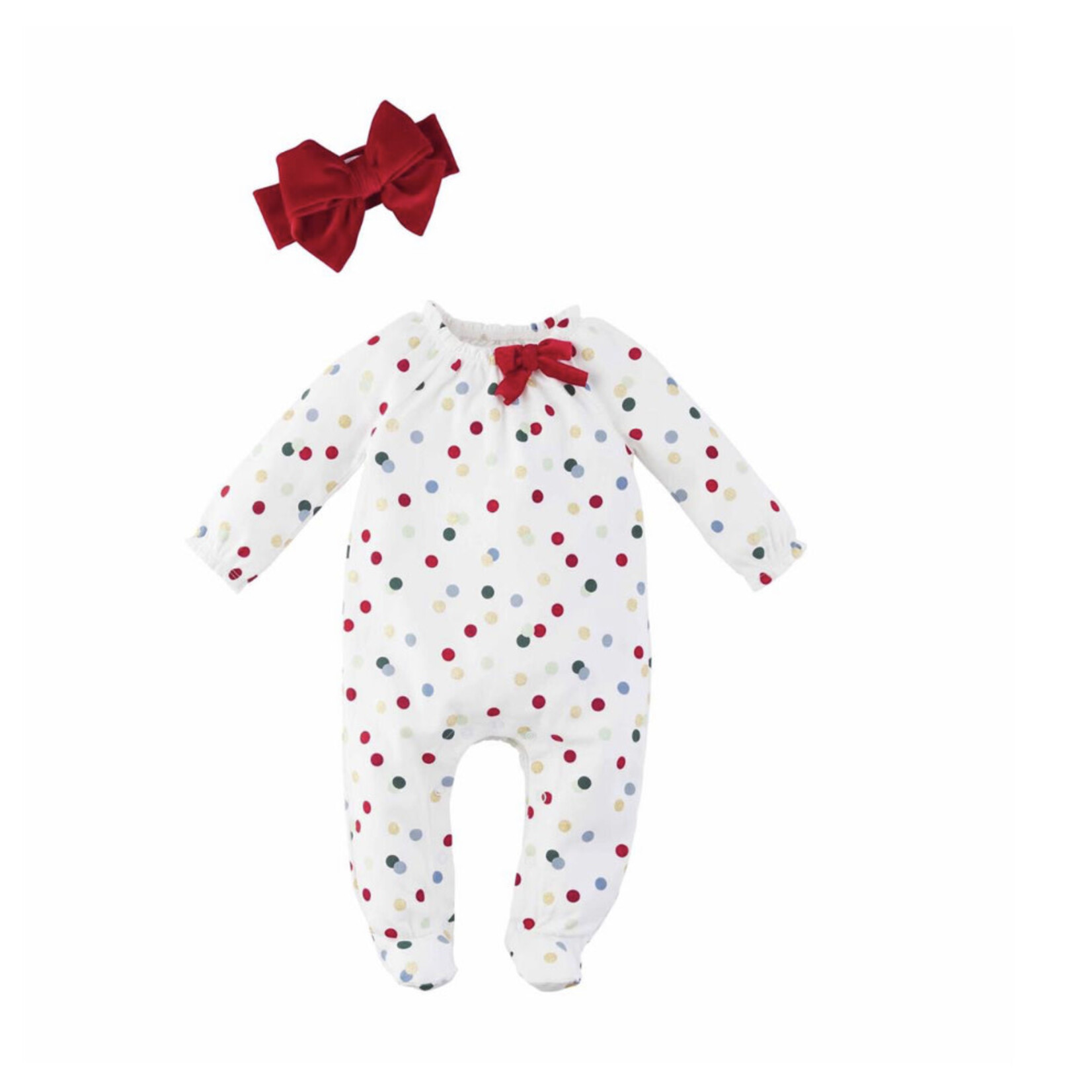 Mudpie Mudpie Dot Sleeper w/Headband