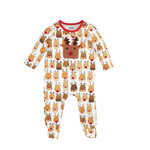 Mudpie Mudpie Reindeer Crochet Appliqué Sleeper