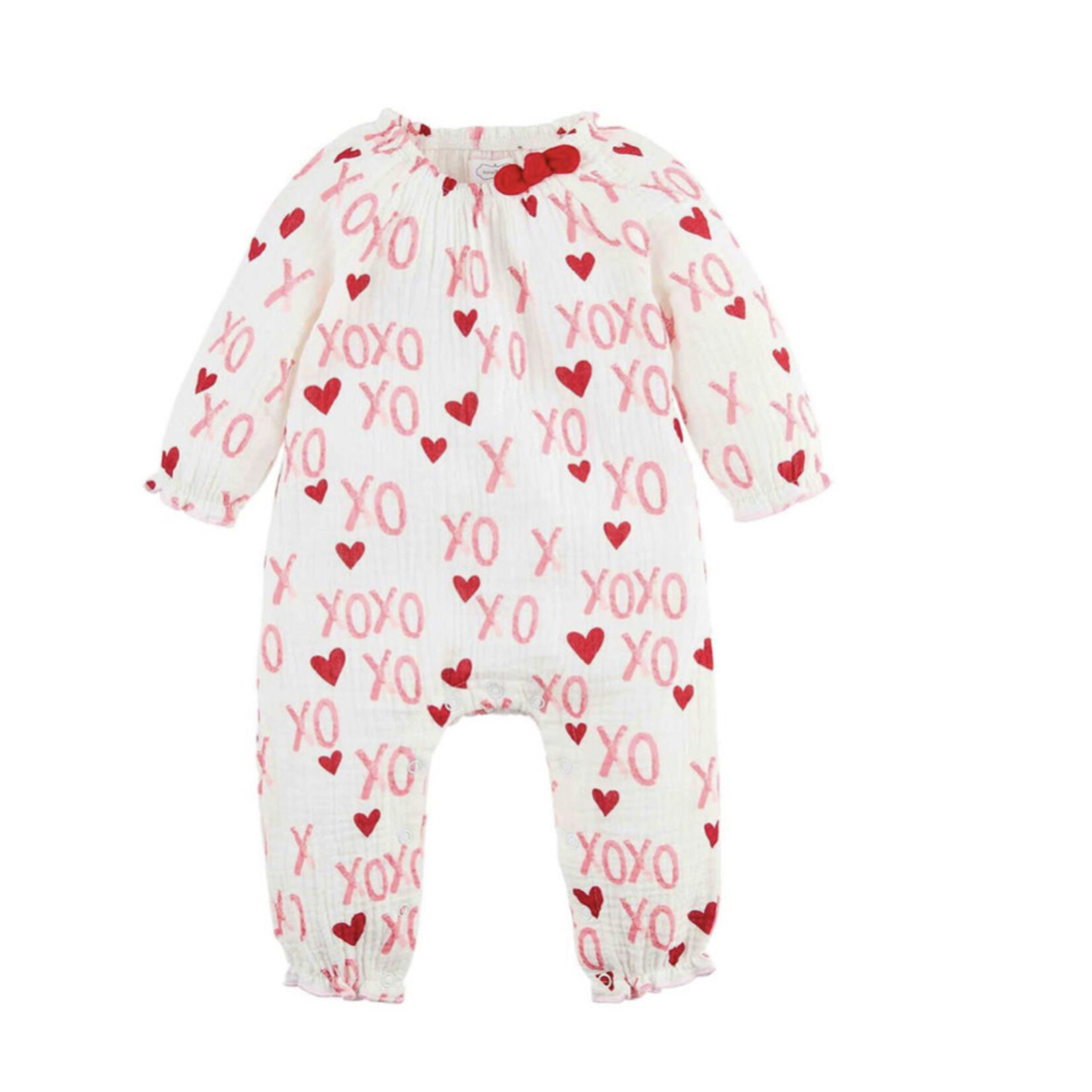 Mudpie Mudpie Pink XO One Piece