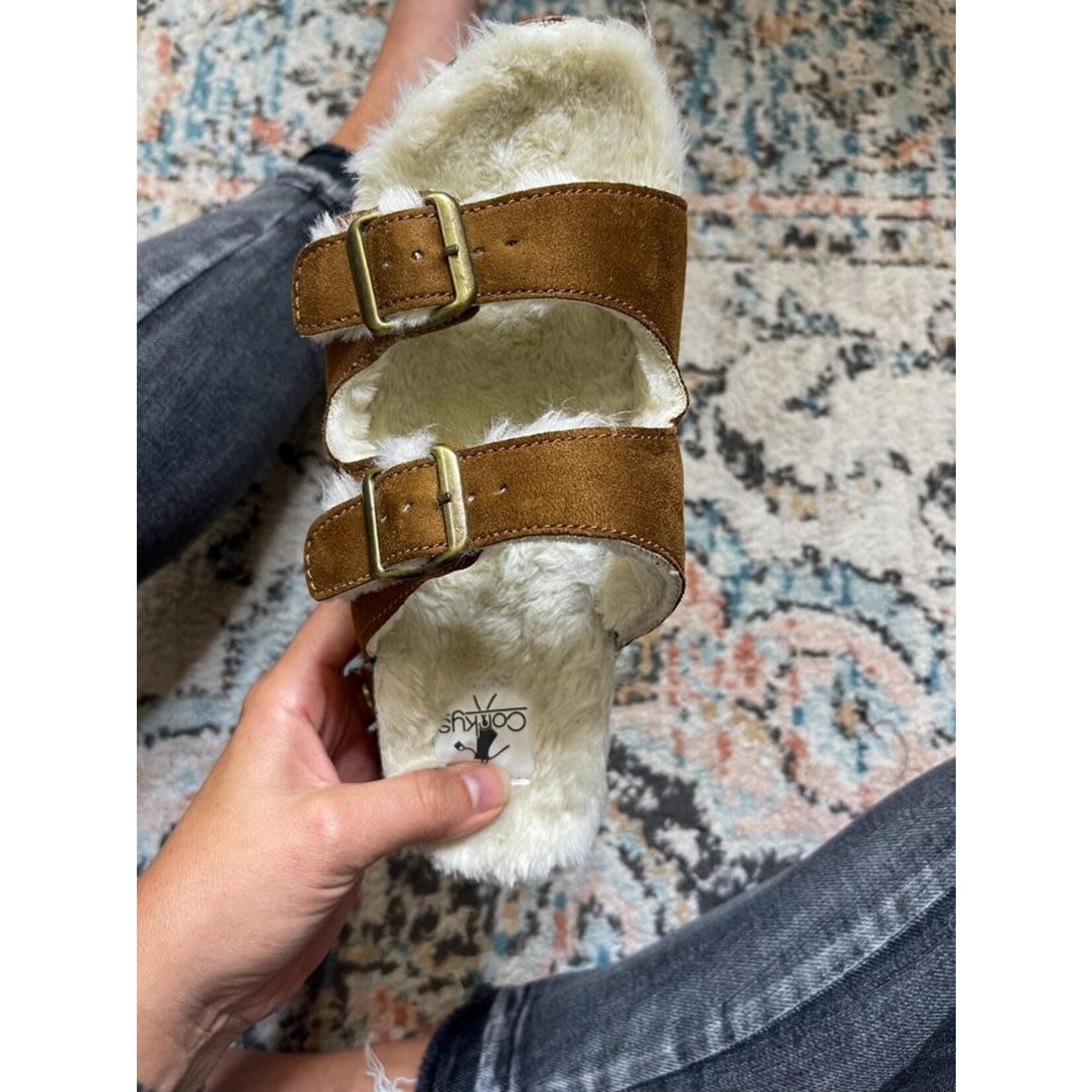 Corkys Corkys Laid Back Fur Lined Sandals