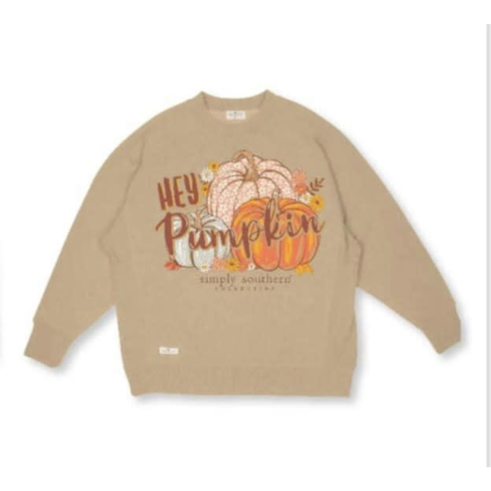 Simply Southern Simply Southern Hey Pumpkin Crewneck Olive